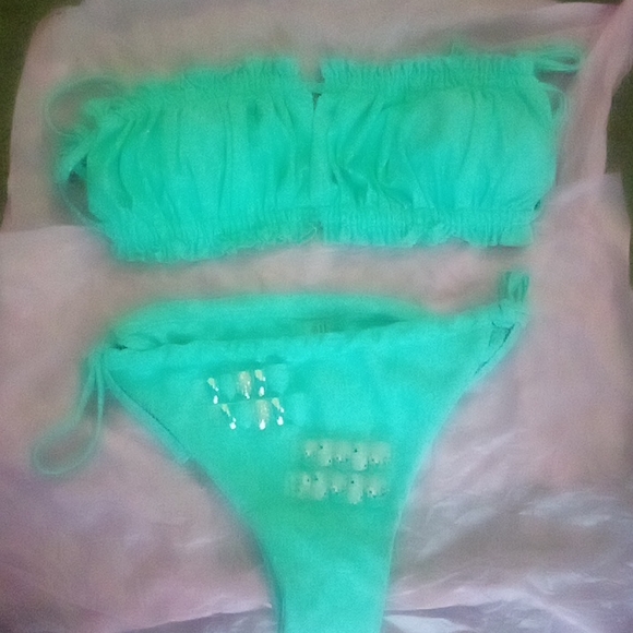 Aqua beach ⛱️🏖️ size small matching nails duo - Picture 2 of 4